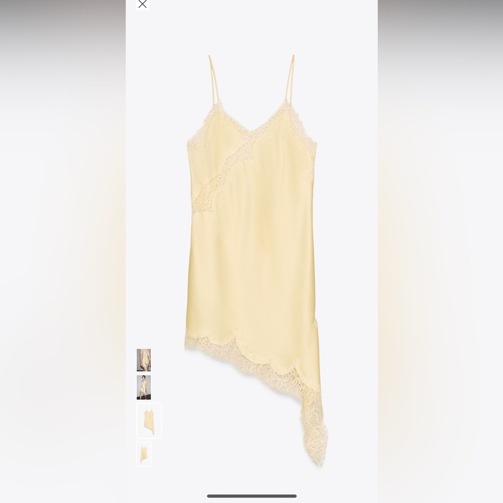 Sold Out Yellow Zara slip dress